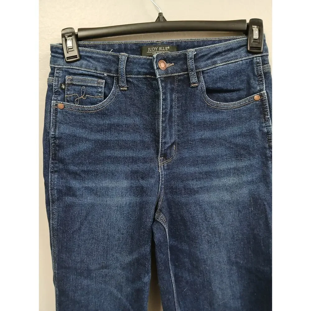 Judy Blue High-Rise Cropped Straight Leg Jeans size 5/27 - Picture 3 of 10